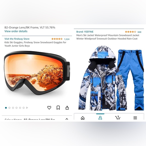 Ski Snowboard Winter Suit and Youth Goggles - Picture 2 of 7